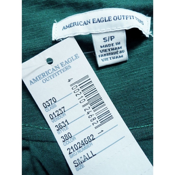 NWT Emerald Tie Front Convertible Sleeve Top/Shirt - Picture 6 of 7